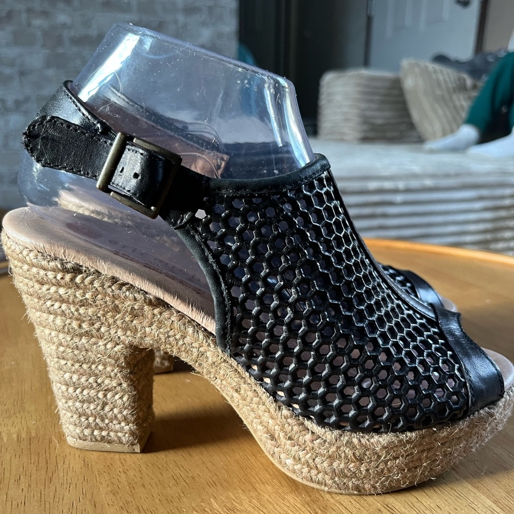ERIC MICHAEL GIAMO ESPADRILLES Slingback Shoes black 38